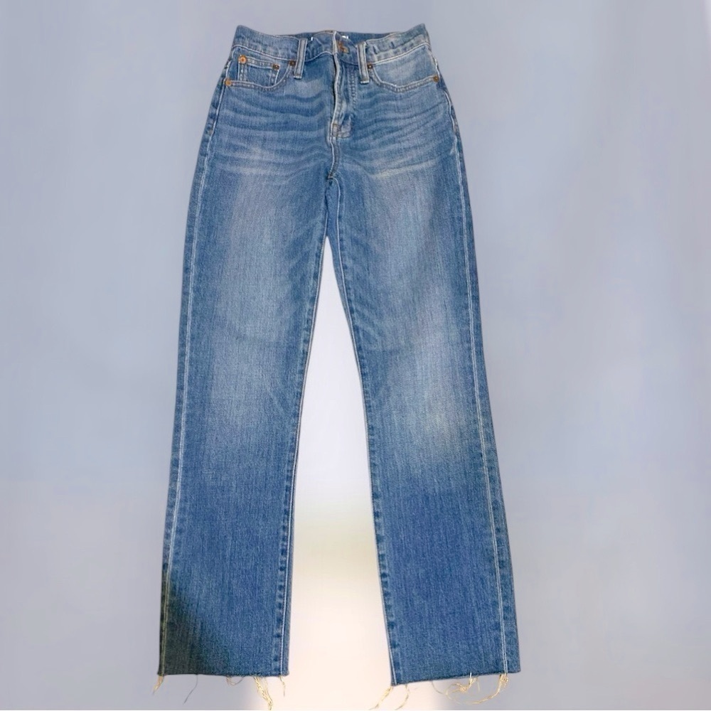 MADEWELL The Perfect Vintage Jean Women’s Size 23 Raw Hem Denim - Picture 10 of 14